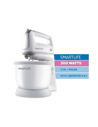 BATIDORA CON BOWL SMARTLIFE HM5035PN 2 EN 1