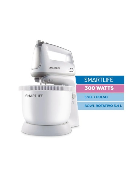 BATIDORA CON BOWL SMARTLIFE HM5035PN 2 EN 1