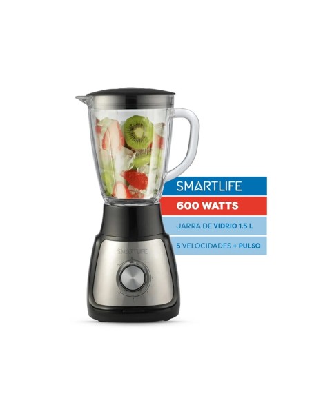 LICUADORA SMARTLIFE SL-BL1055PN PICA HIELO JARRA DE VIDRIO