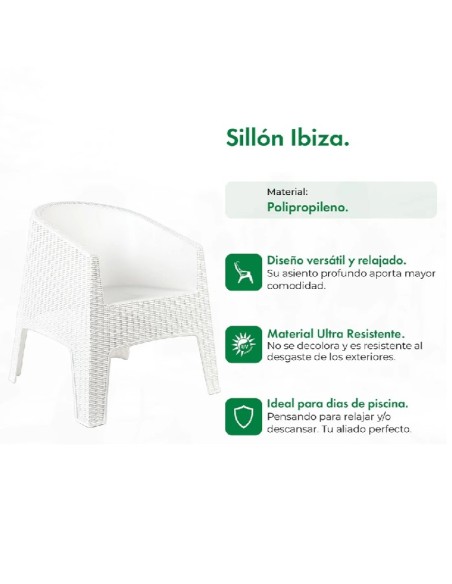 SILLÓN DE JARDÍN GARDEN LIFE IBIZA RATTAN F795000