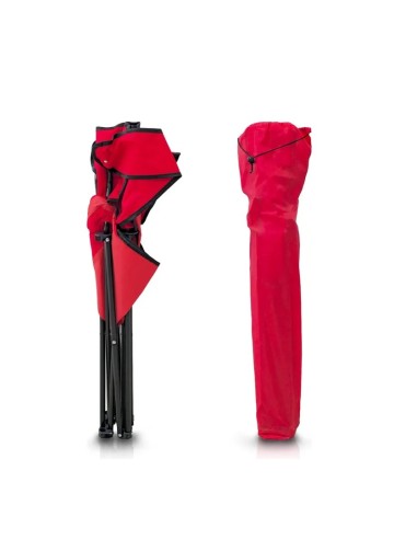 SILLÓN PLEGABLE CAMPING STEEL HOME 80X45CM ROJO