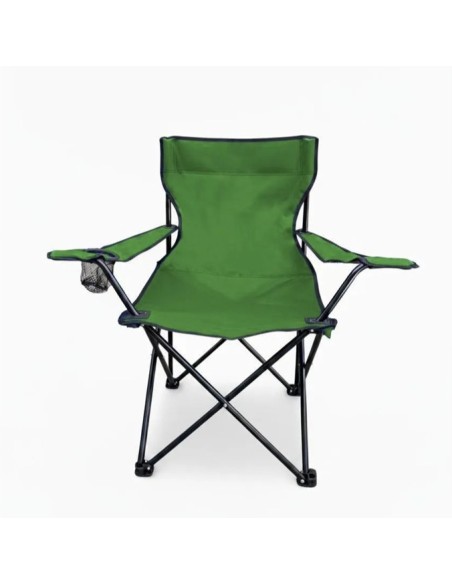 SILLÓN PLEGABLE CAMPING STEEL HOME 80X45CM VERDE