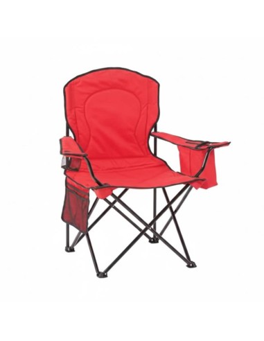 SILLÓN PLEGABLE CAMPING STEELHOME 92X54CM ROJO
