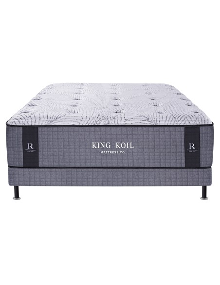COLCHÓN LEXINGTON GRIS + SOMMIER RESERVE LUXURY KING KOIL RESORTES 140X190