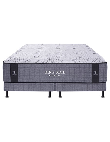 COLCHÓN LEXINGTON GRIS + SOMMIER RESERVE LUXURY KING KOIL RESORTES 160X200