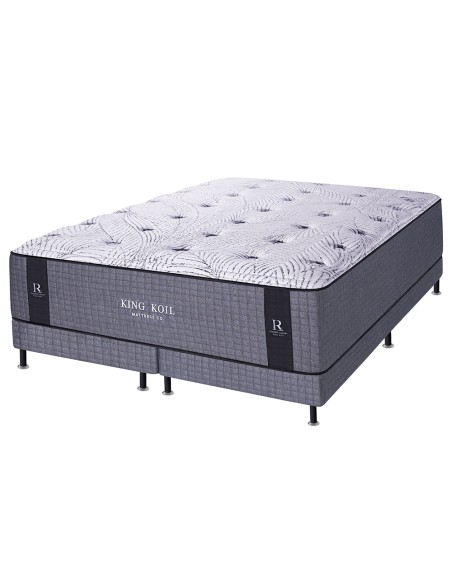COLCHÓN LEXINGTON GRIS + SOMMIER RESERVE LUXURY KING KOIL RESORTES 160X200