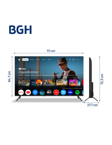 SMART TV BGH 50" B5026US6G 4K GOOGLE TV