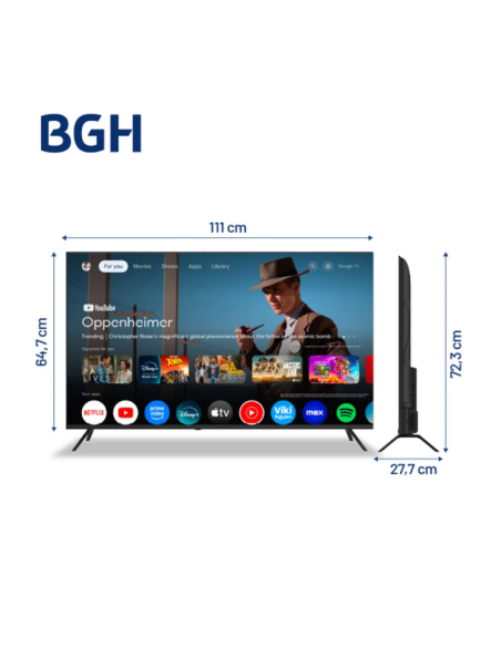 SMART TV BGH 50" B5026US6G 4K GOOGLE TV