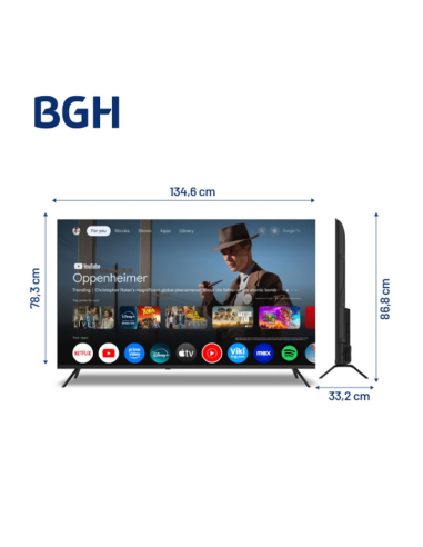 SMART TV BGH 60" B6026US6G 4K GOOGLE TV