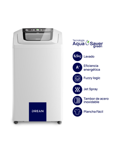 LAVARROPAS AUTOMÁTICO DREAN LSDR0680TB0 CARGA...