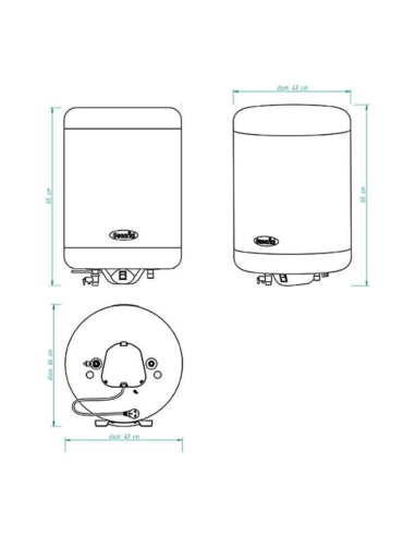 TERMOTANQUE ELÉCTRICO ESCORIAL EL-55 CS 55LT