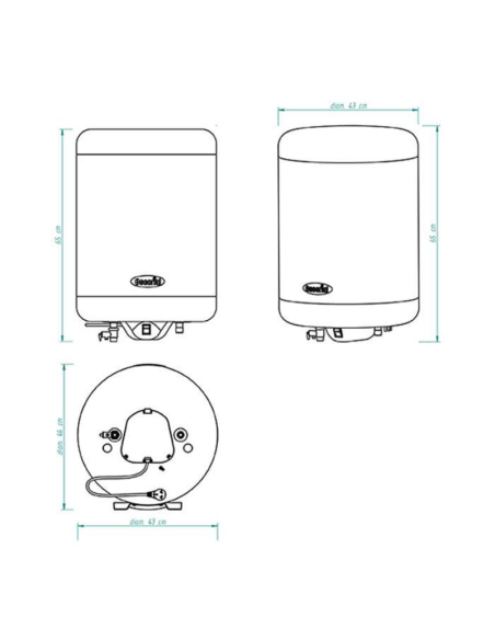 TERMOTANQUE ELÉCTRICO ESCORIAL EL-55 CS 55LT