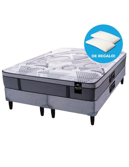 COLCHÓN + SOMMIER KING KOIL LUXURY POCKET 120 GOLD RESORTES 160x200