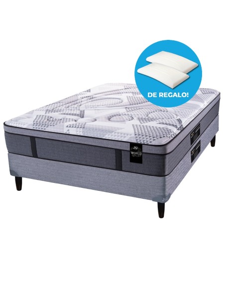 COLCHÓN + SOMMIER KING KOIL LUXURY POCKET 120 GOLD RESORTES 140X190