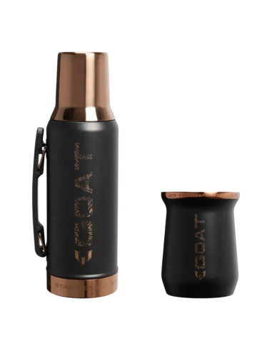 TERMO + MATE STANLEY SYSTEM MESSI 1.2 L NEGRO
