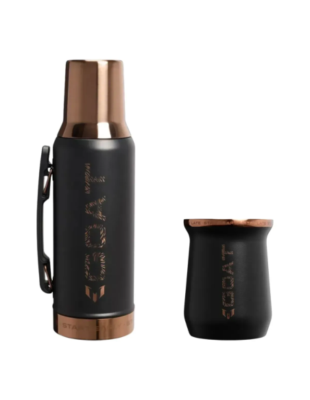 TERMO + MATE STANLEY SYSTEM MESSI 1.2 L NEGRO