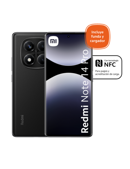 CELULAR XIAOMI REDMI NOTE PRO 14 5G 8/256GB NEGRO