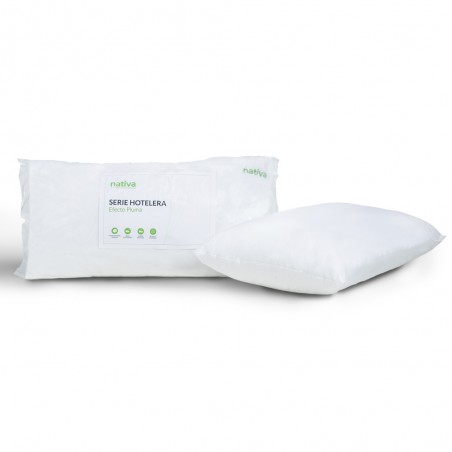 ALMOHADA NATIVA SERIE HOTELERA EFECTO PLUMA 80X40