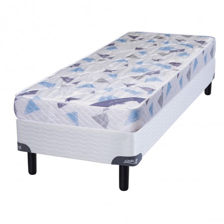 COLCHÓN + SOMMIER INDUCOL SYSTEM ESPUMA 80X190X20