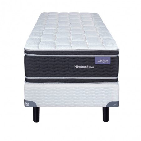COLCHÓN + SOMMIER INDUCOL NIMBUS VISCO 100x190x27