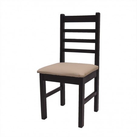 SILLA ELEGANCE TAPIZADA COLOR TABACO