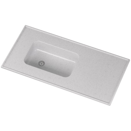 MESADA CON BACHA DURAFORT GRIS CLARO 120X60