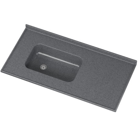 MESADA CON BACHA DURAFORT GRIS OSCURO 120X60