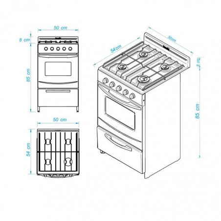 COCINA ESCORIAL CANDOR S2 GN